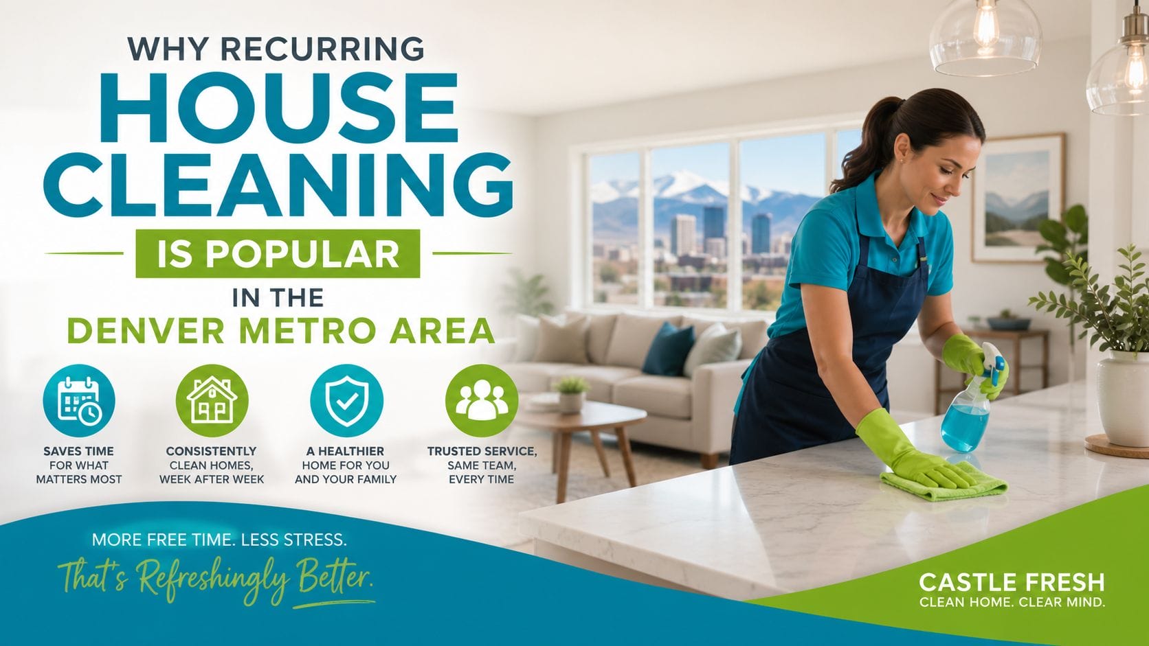 Why recurring house cleaning is popular in Denver - blog header image